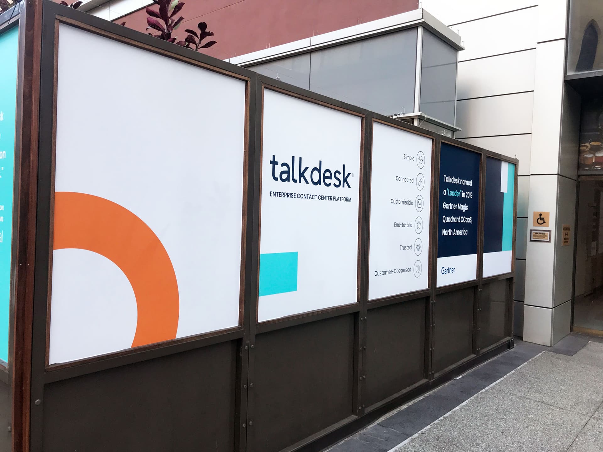 Talkdesk window graphics wall