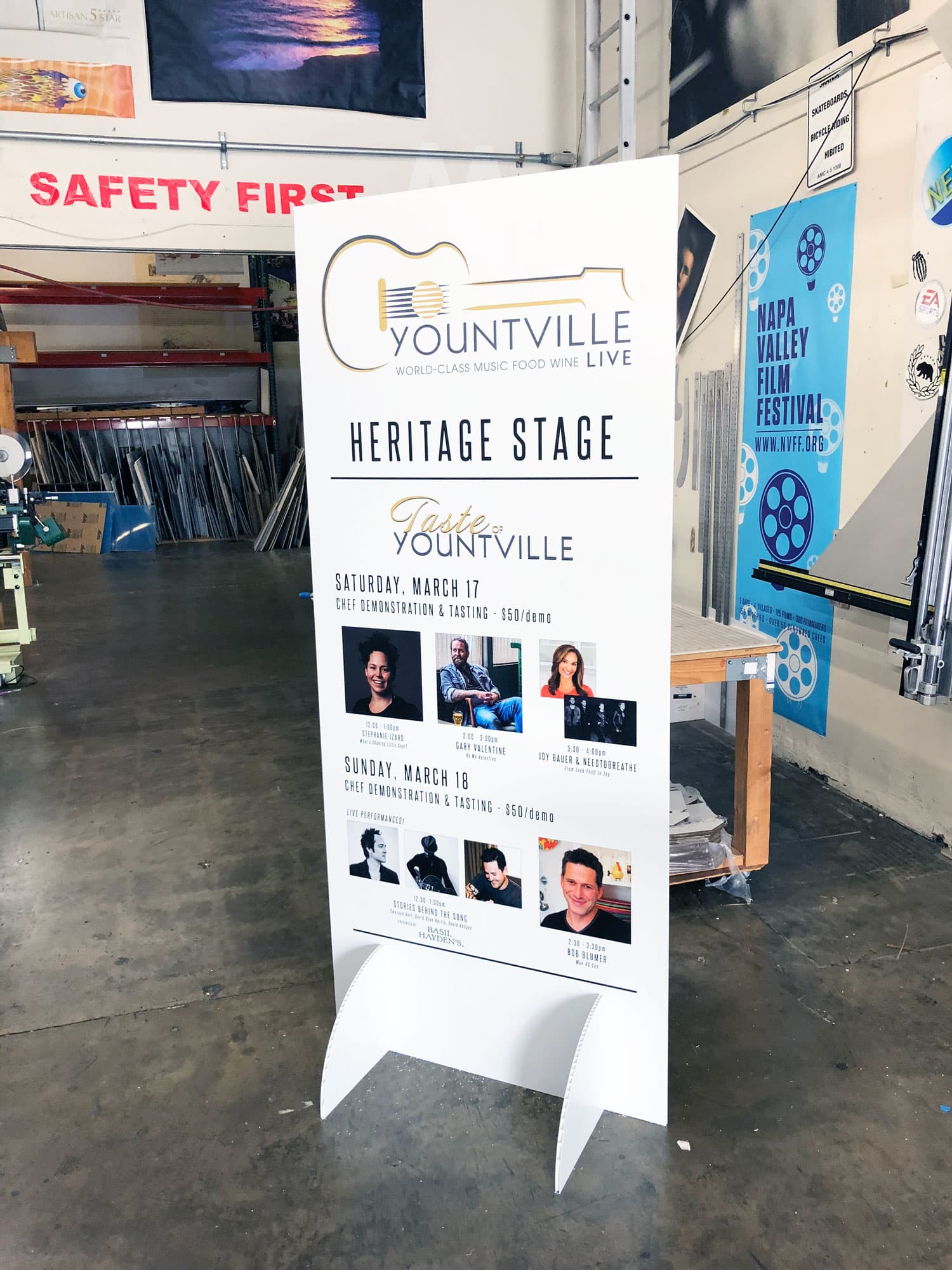 Event stage banners