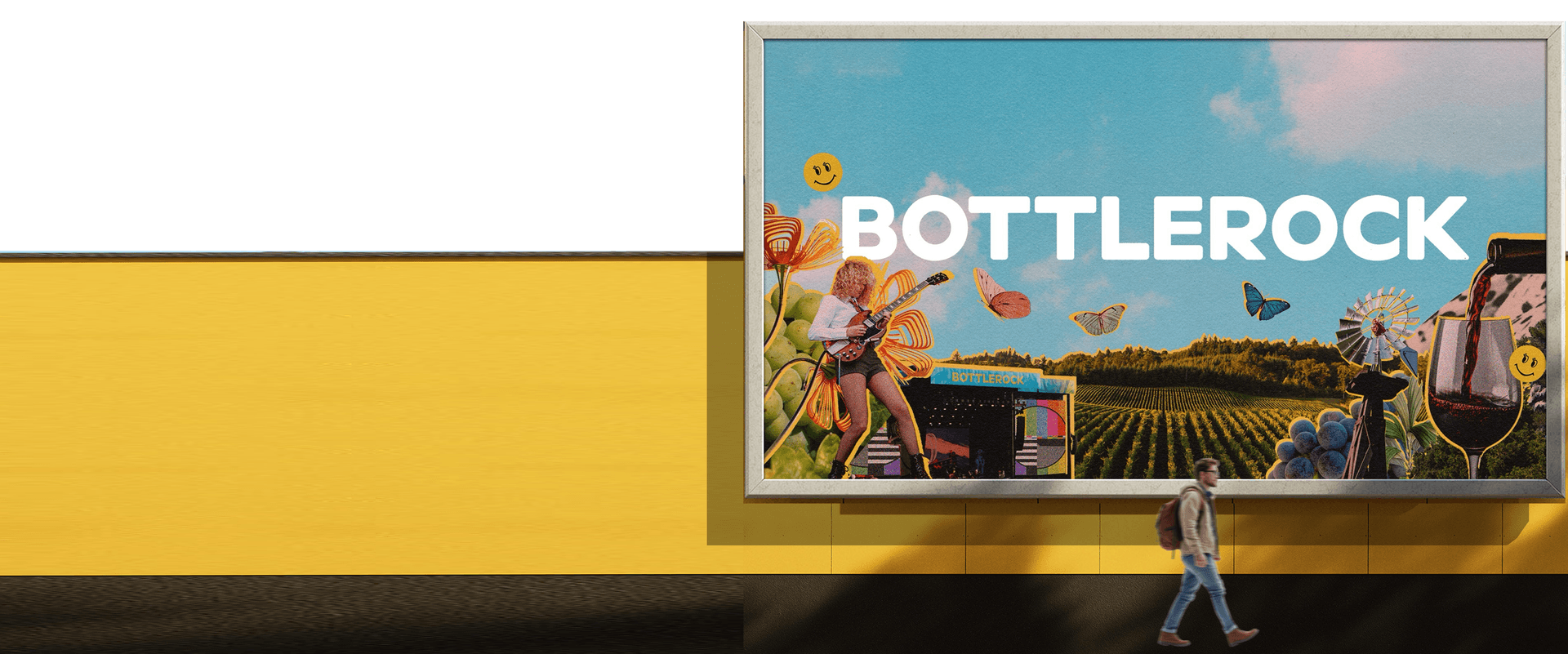 Large outdoor billboard installation