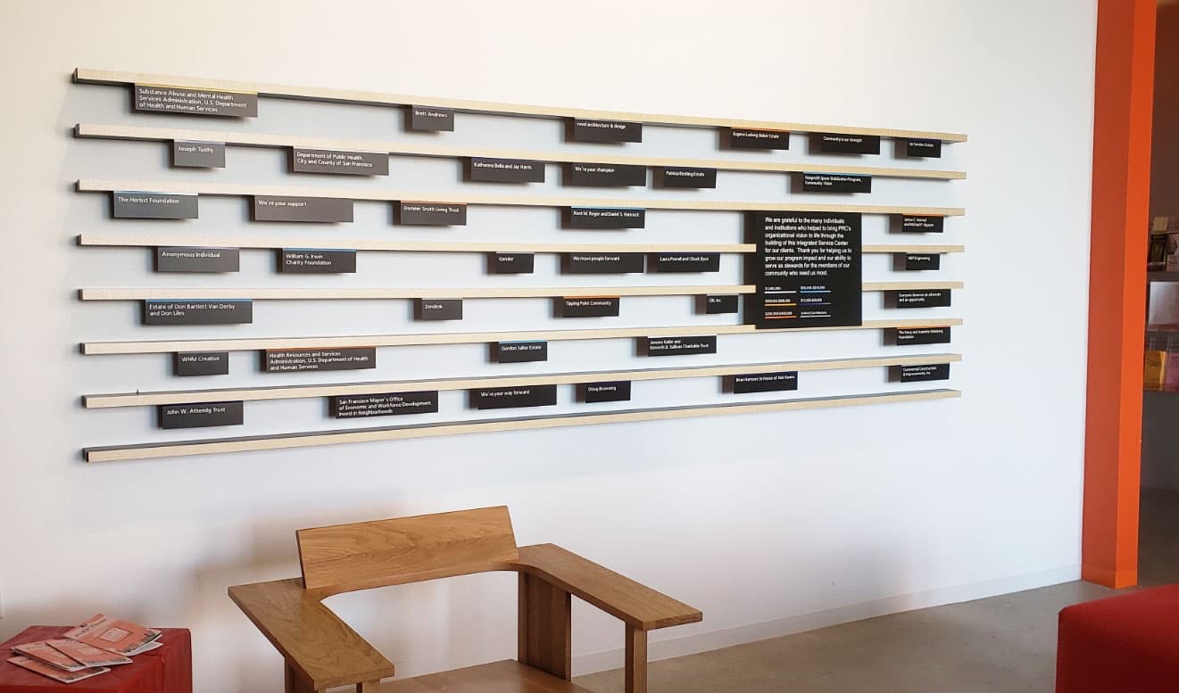 Trade show wall signage